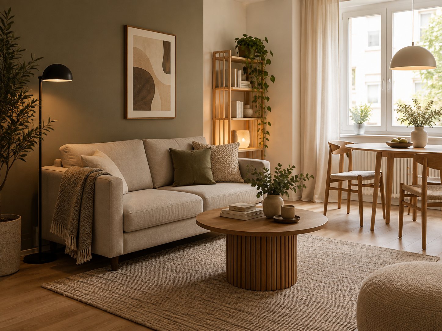 Symbolbild eines freundlichen Wohnbereichs. Die Originalfotos des Apartments finden Sie in der Galerie.